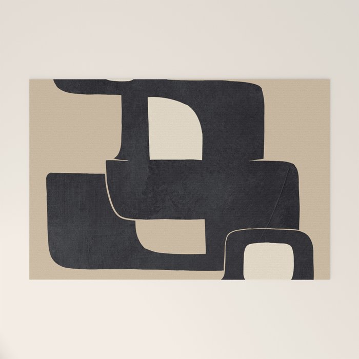 Modern Abstract Shapes 100 Welcome Mat Gallery Image 1