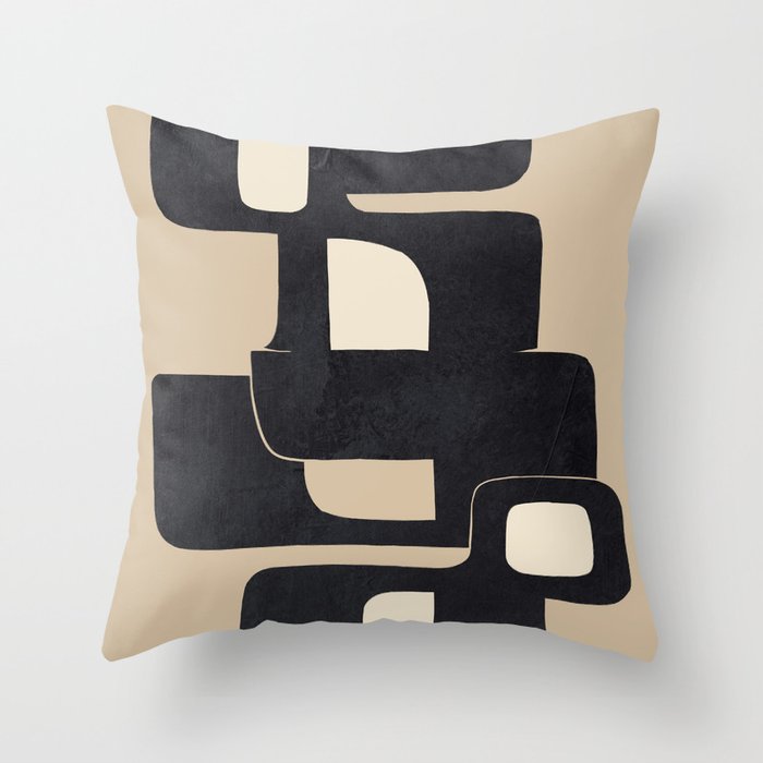 Modern Abstract Shapes 100 Throw Pillow Gallery Image 6