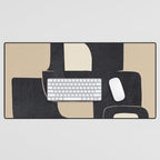 Modern Abstract Shapes 100 Desk Mat Gallery Image 1