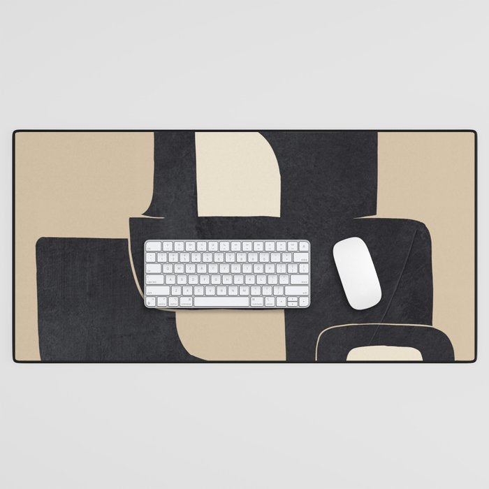 Modern Abstract Shapes 100 Desk Mat Gallery Image 1