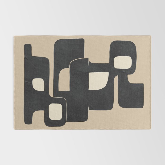 Modern Abstract Shapes 100 Rug Gallery Image 2