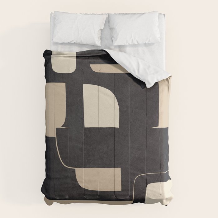 Modern Abstract Shapes 100 Comforter Gallery Image 6