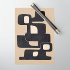 Modern Abstract Shapes 100 Wrapping Paper Gallery Image 1