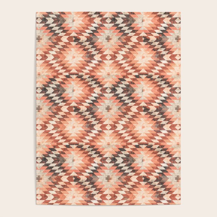 native coral diamond Poster Gallery Image 4