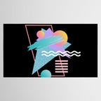 80s Retrowave Design - Memphis Pattern 135 Tablecloth Gallery Image 2