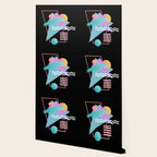 80s Retrowave Design - Memphis Pattern 135 Wallpaper Gallery Image 2