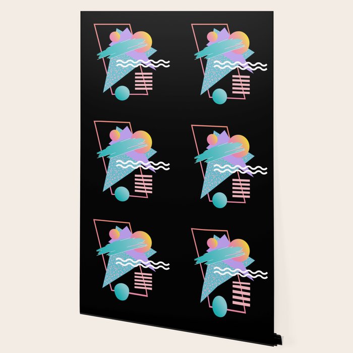 80s Retrowave Design - Memphis Pattern 135 Wallpaper Gallery Image 2
