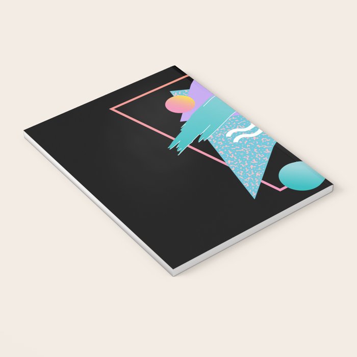 80s Retrowave Design - Memphis Pattern 135 Notebook Gallery Image 3