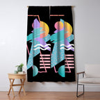 80s Retrowave Design - Memphis Pattern 135 Window Curtain Gallery Image 5
