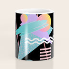 80s Retrowave Design - Memphis Pattern 135 Coffee Mug Gallery Image 4
