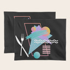80s Retrowave Design - Memphis Pattern 135 Placemat Gallery Image 1
