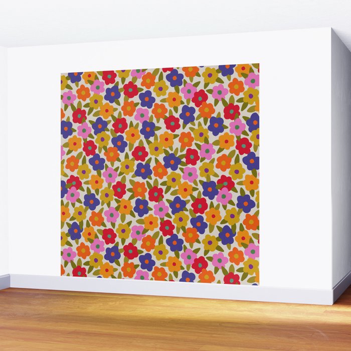 Tiny Flower Pattern #1 Wall Mural Gallery Image 2