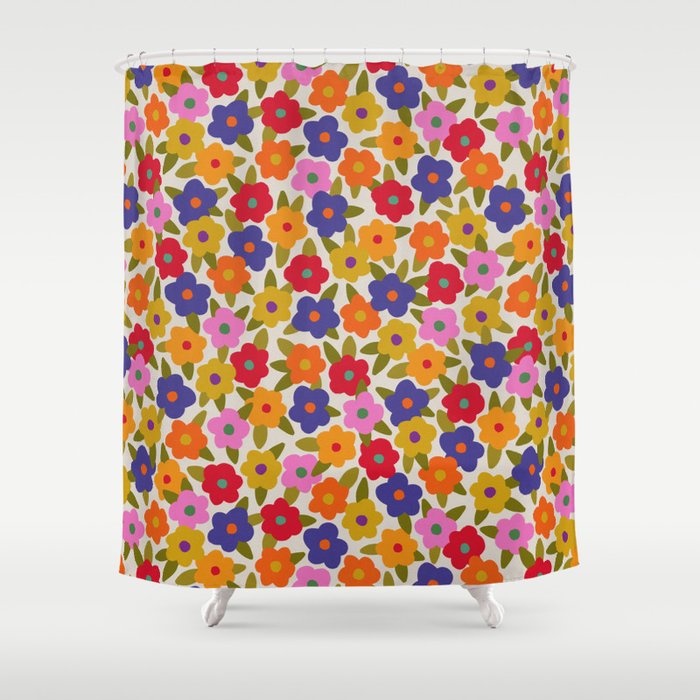 Tiny Flower Pattern #1 Shower Curtain Gallery Image 1