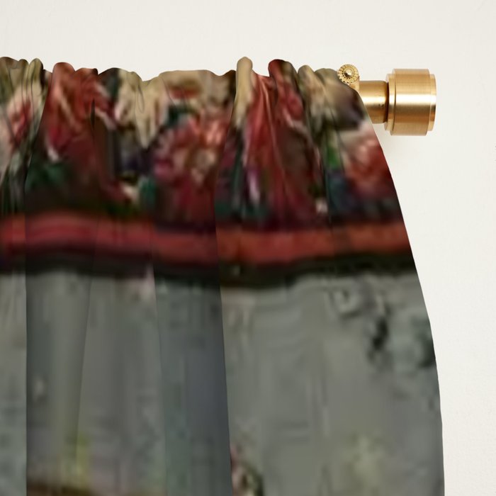 Antique 18th Century Chinoiserie French Gobelin Tapestry Window Curtain Gallery Image 2