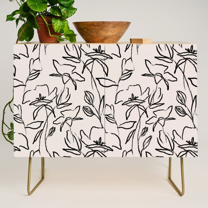 Meadow Bloom - Beige Credenza Gallery Image 1