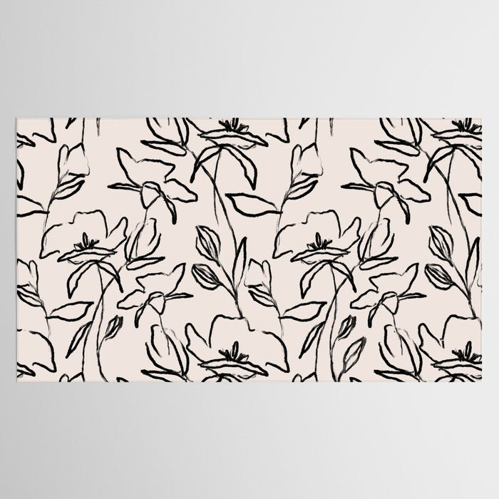 Meadow Bloom - Beige Tablecloth Gallery Image 2