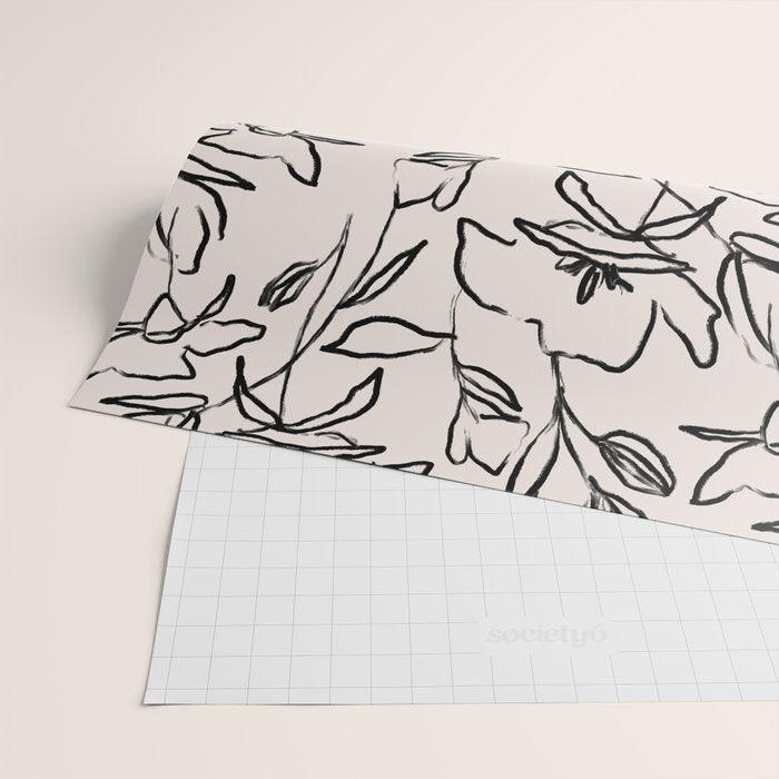 Meadow Bloom - Beige Wrapping Paper Gallery Image 2