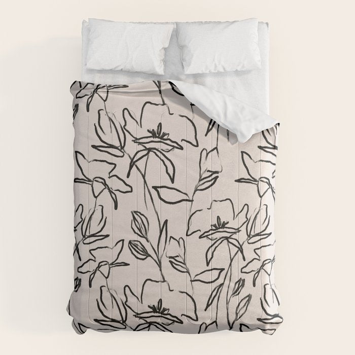 Meadow Bloom - Beige Comforter Gallery Image 6