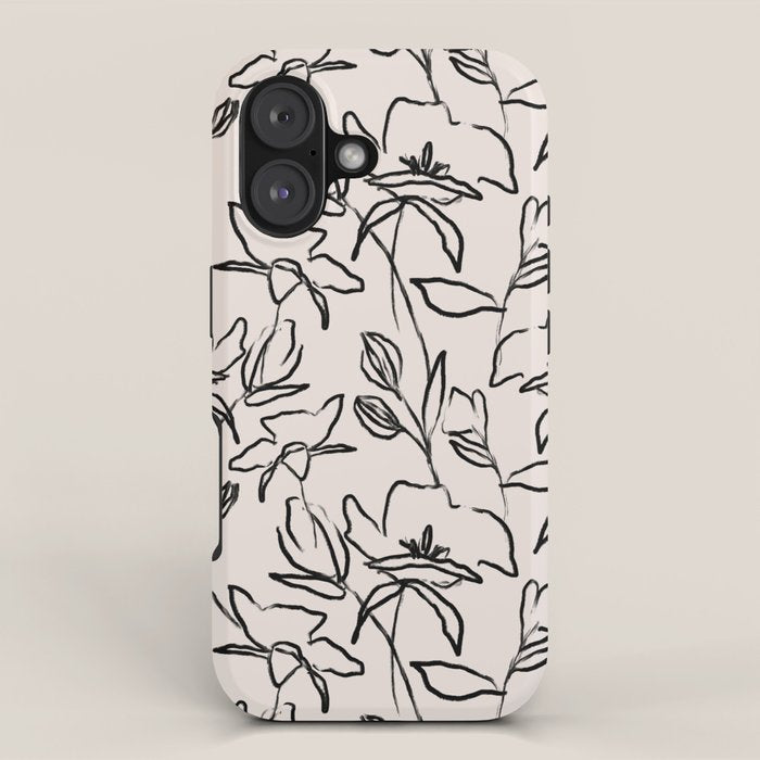 Meadow Bloom - Beige iPhone Case Gallery Image 1