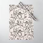 Meadow Bloom - Beige Wrapping Paper Gallery Image 1
