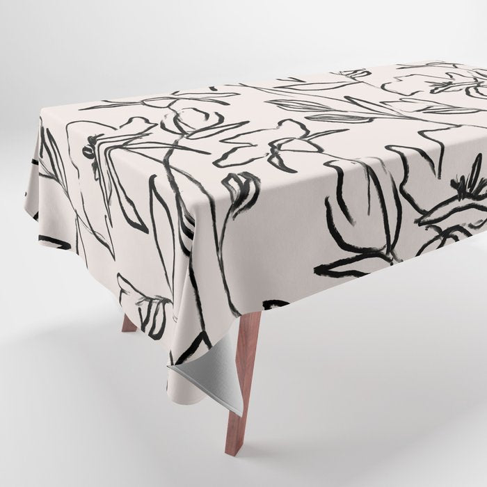 Meadow Bloom - Beige Tablecloth Gallery Image 1