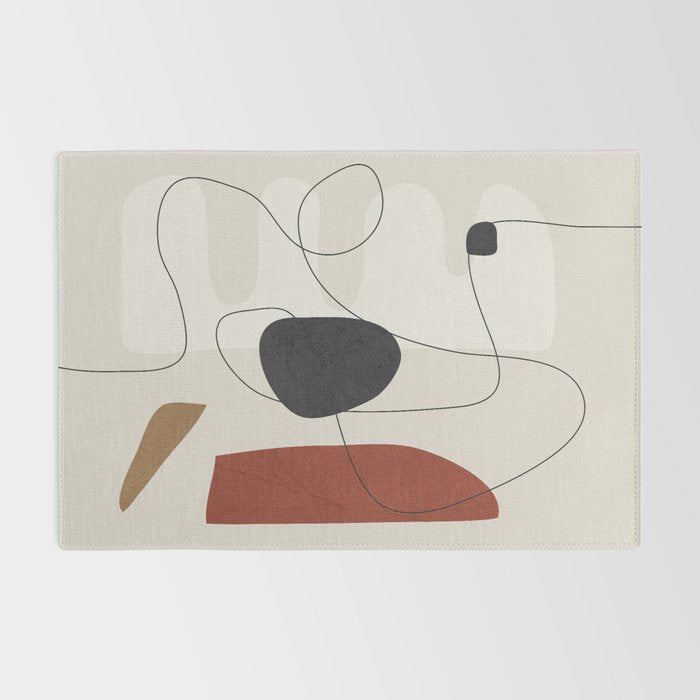 Abstract Minimal Shapes 27 Rug Gallery Image 2