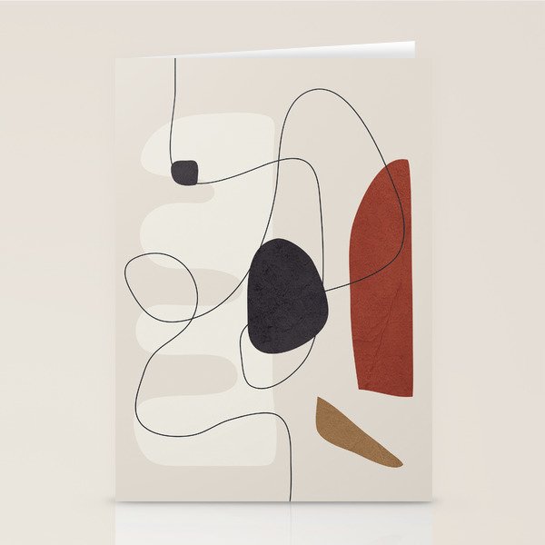Abstract Minimal Shapes 27 Stationery Card Gallery Image 1