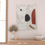 Abstract Minimal Shapes 27 Wall Tapestry Gallery Image 2