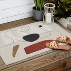 Abstract Minimal Shapes 27 Outdoor Rug Gallery Image 2