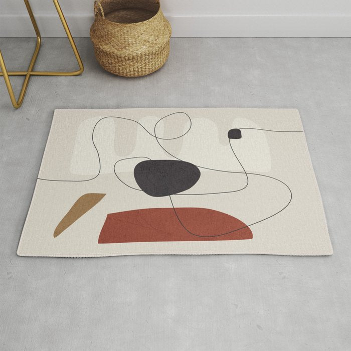 Abstract Minimal Shapes 27 Rug Gallery Image 1
