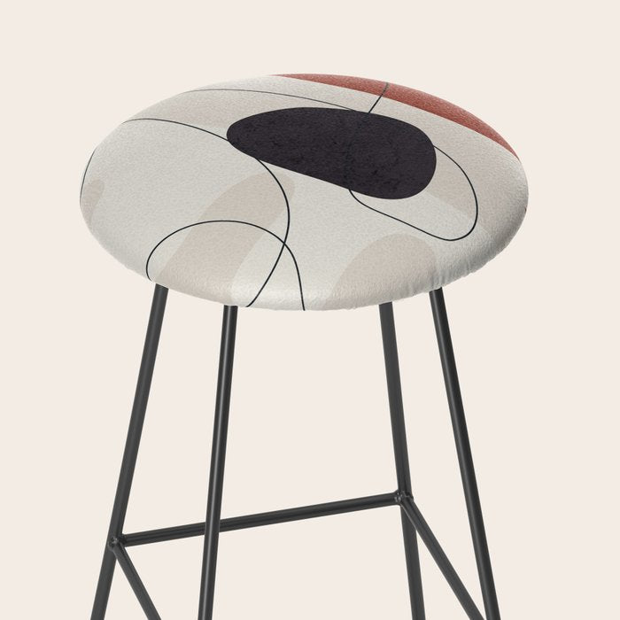 Abstract Minimal Shapes 27 Stool Gallery Image 2