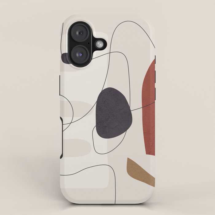 Abstract Minimal Shapes 27 iPhone Case Gallery Image 1