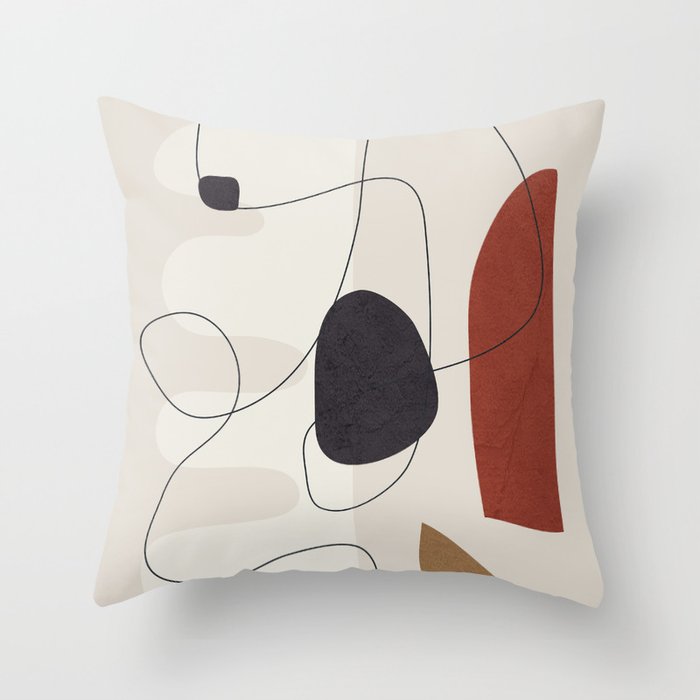 Abstract Minimal Shapes 27 Throw Pillow Gallery Image 6