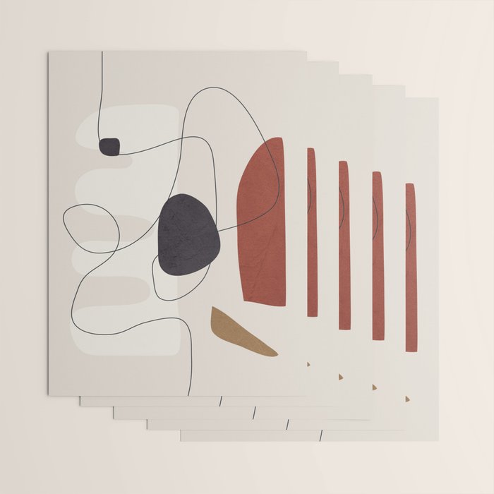 Abstract Minimal Shapes 27 Wrapping Paper Gallery Image 3