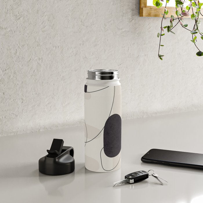 Abstract Minimal Shapes 27 Water Bottle Gallery Image 4