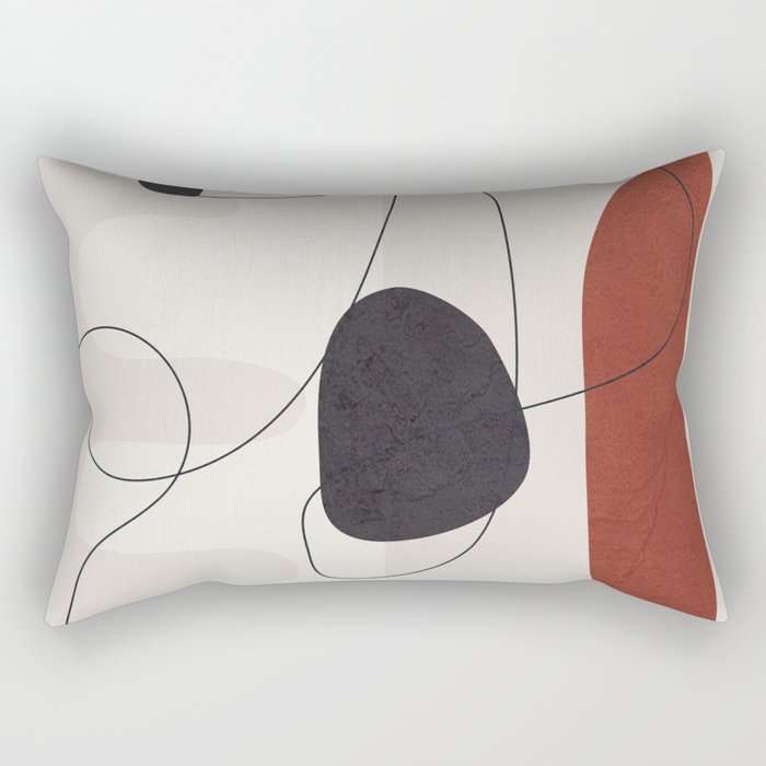 Abstract Minimal Shapes 27 Rectangular Pillow Gallery Image 2