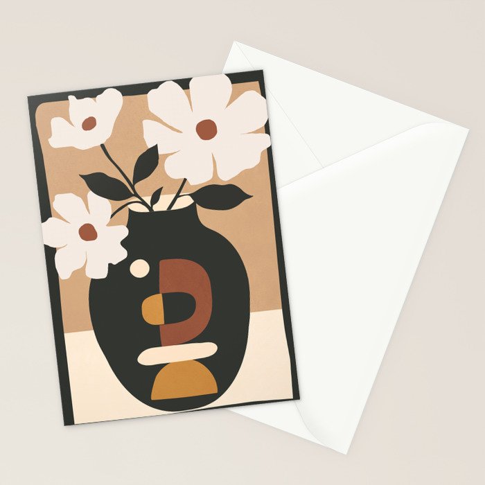 Geometric Blossom 5 Stationery Card Gallery Image 2