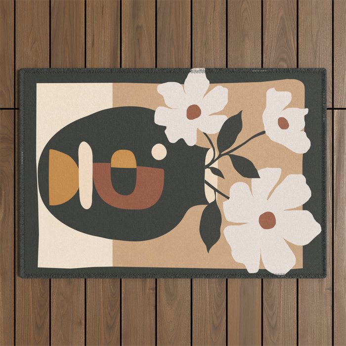 Geometric Blossom 5 Outdoor Rug Gallery Image 1