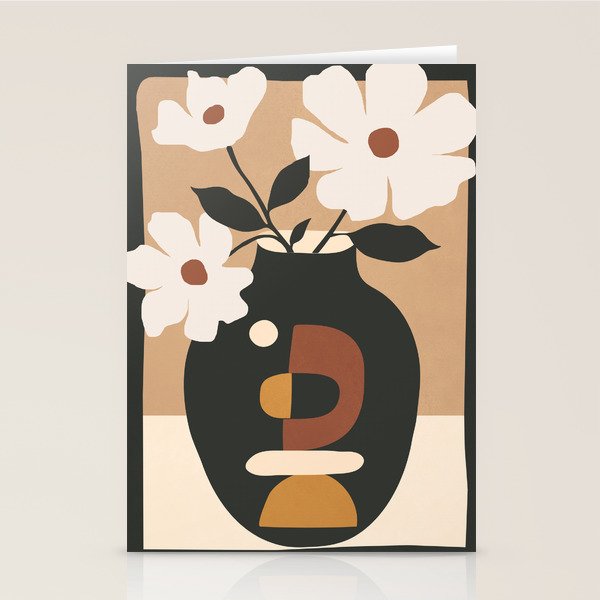 Geometric Blossom 5 Stationery Card Gallery Image 2