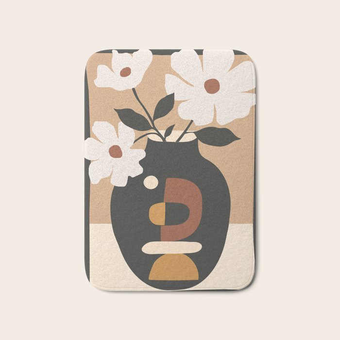 Geometric Blossom 5 Bath Mat Gallery Image 1