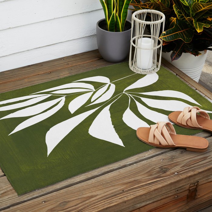 Olive Branches Outdoor Rug Gallery Image 2