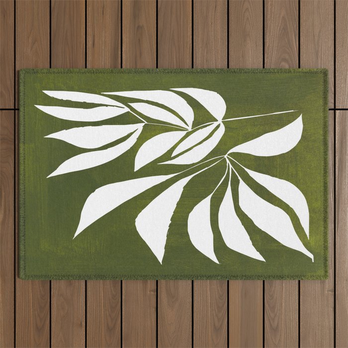 Olive Branches Outdoor Rug Gallery Image 1