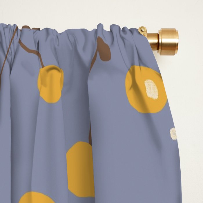 Yellow cherries Window Curtain Gallery Image 2