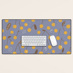 Yellow cherries Desk Mat Gallery Image 1