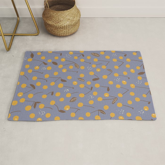 Yellow cherries Rug Gallery Image 1
