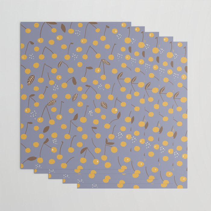 Yellow cherries Wrapping Paper Gallery Image 3