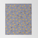 Yellow cherries Throw Blanket Gallery Image 2