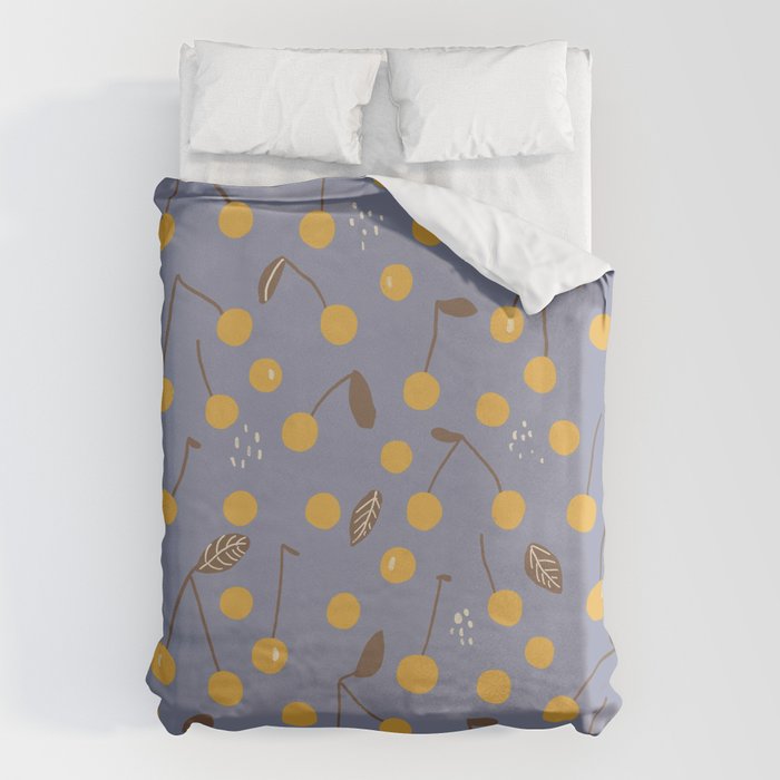 Yellow cherries Duvet Cover Gallery Image 6