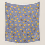 Yellow cherries Wall Tapestry Gallery Image 4