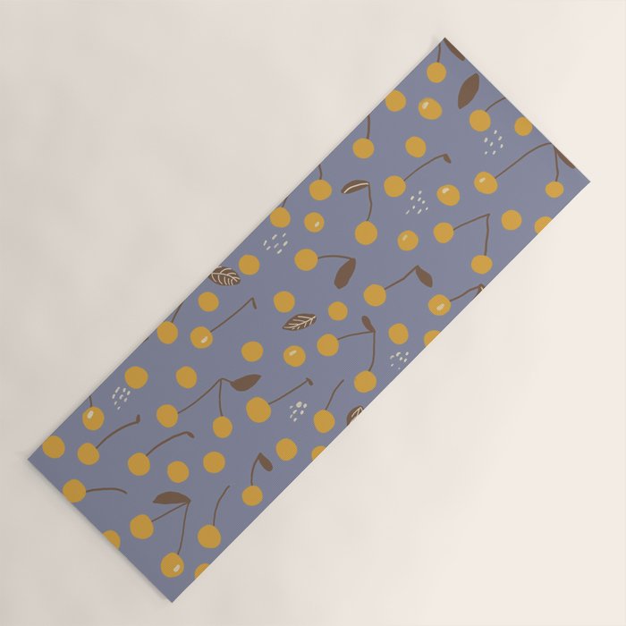 Yellow cherries Yoga Mat Gallery Image 1